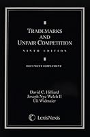 Trademarks and Unfair Competition: Documentary Supplement (2012) 076985897X Book Cover