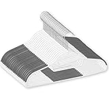 4CONVY Lot de 20 cintres en plastique pour vêtements, vestes, pantalons, avec supports an...