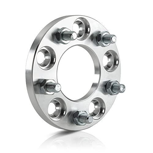 Customadeonly 2 Pieces 0.59" 15Mm Lug Centric Conversion Anodized Silver Wheel Adapters (Change Bolt Pattern) 5X114.3 To 5X100 Center Bore 73Mm Thread Pitch 12Mm X 1.5 #TOP2