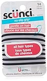 Scunci No-Slip Grip The Evolution Hair Ties, Black 14 ea