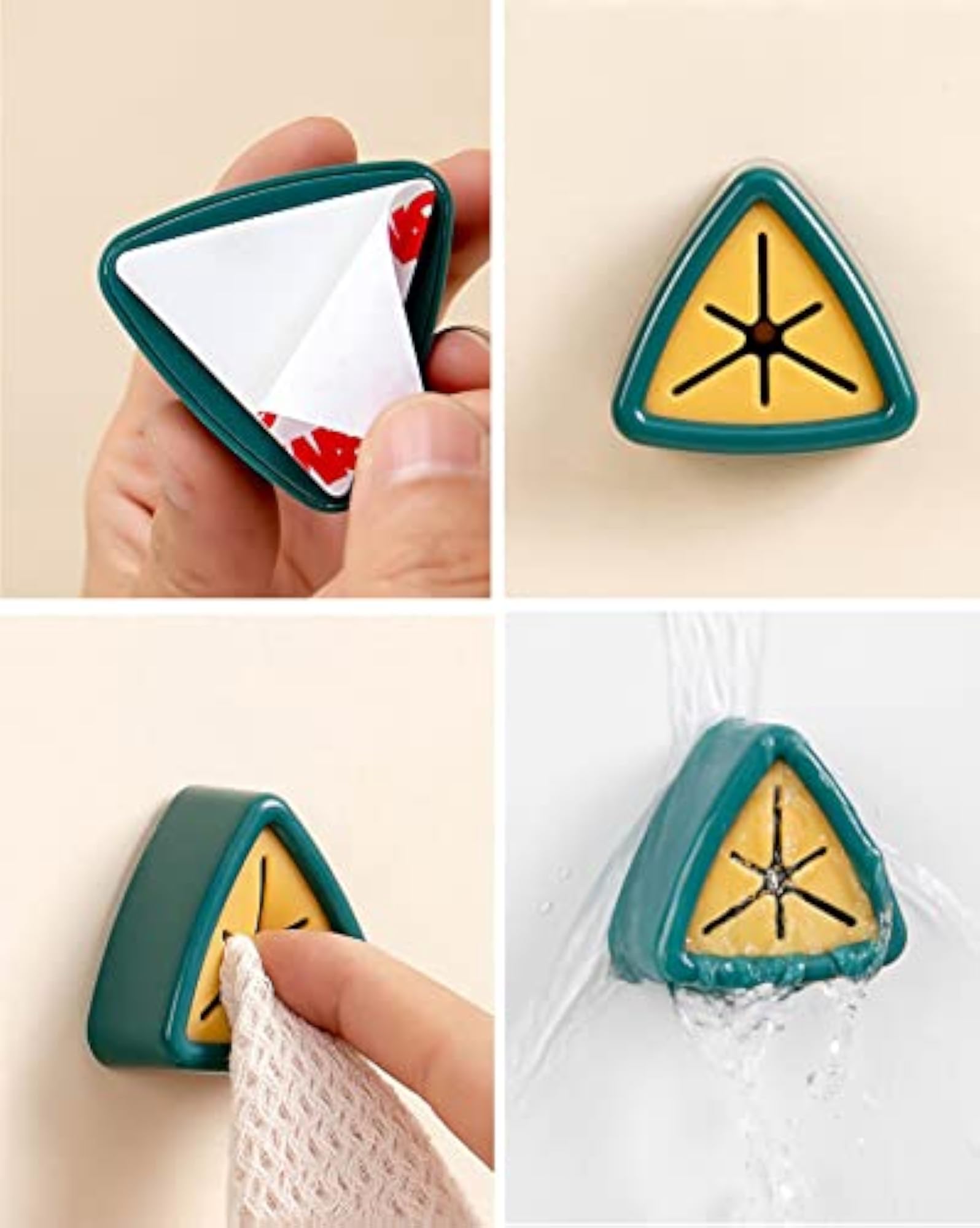 Self-Adhesive Towel Holder, Pack of 3 Pcs