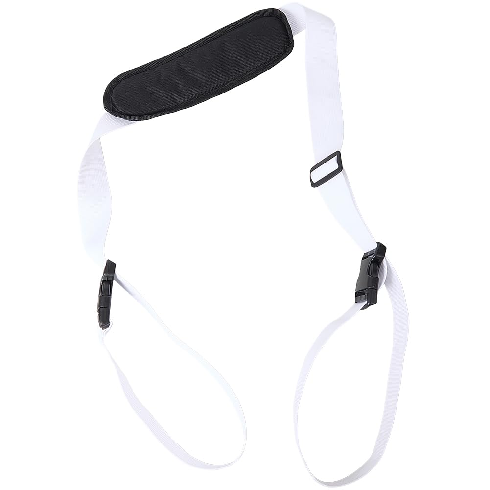 GORGECRAFT Beach Chair Carrying Strap White Folding Chair Backpack Anti-Slip Shoulder 100 to 189cm Adjustable Replacement Convenient Straps for Outdoor Picnics Beaches Camping Outdoor Fishing