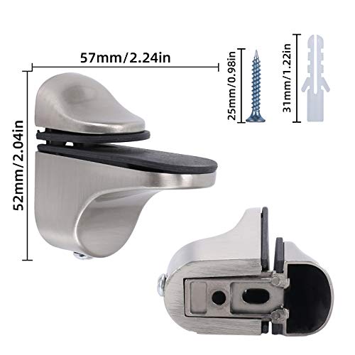 HO2NLE 2pcs Morsetto di Vetro, in Lega di Zinco