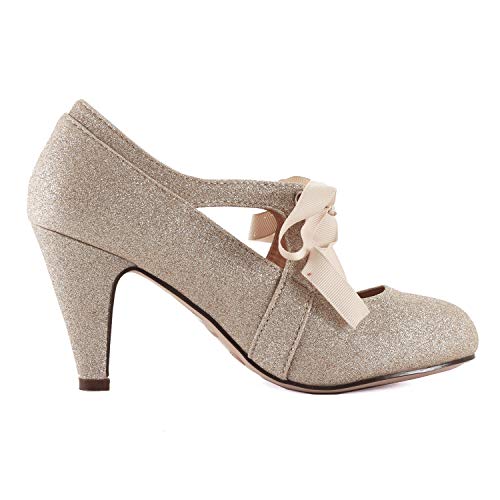 Guilty Heart Women's Kitten Heels Mary Jane Pumps Round Toe Dress Shoes -2022 New Improved Padding - Image 4