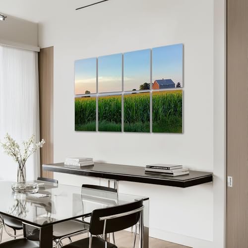 8 Paneles acústicos artísticos con escena rural para aislamiento de sonido, tamaño 48"x32", para estudios de grabación y hogar miniatura 6