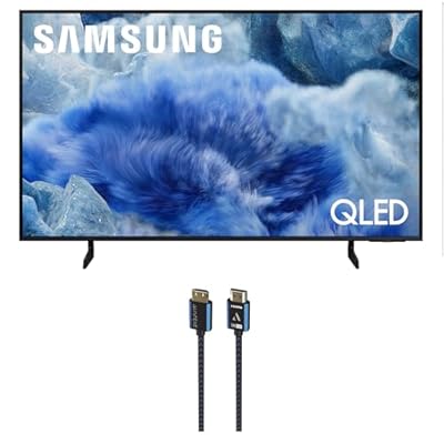 Samsung QN43Q8FAAFXZA 43 Inch Class QLED Q8F 4K Vision AI Smart TV with an Austere 5S-4KHD2-2.5M V-Series 2.5m Premium 4K HDR HDMI Braided Cable (2025)