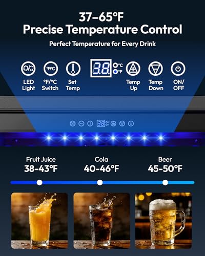 EUHOMY 24 Inch Beverage Fridge
