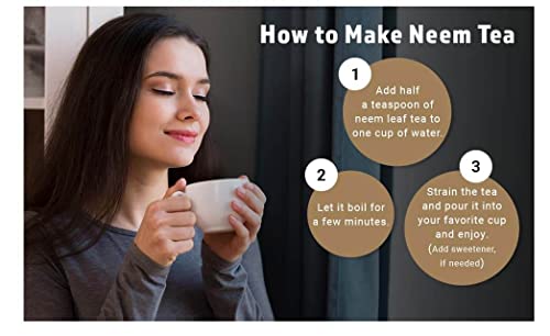 Way4Organic Neem Bundle Of Neem Bark Powder And Neem Triple Complex Tea #TOP2