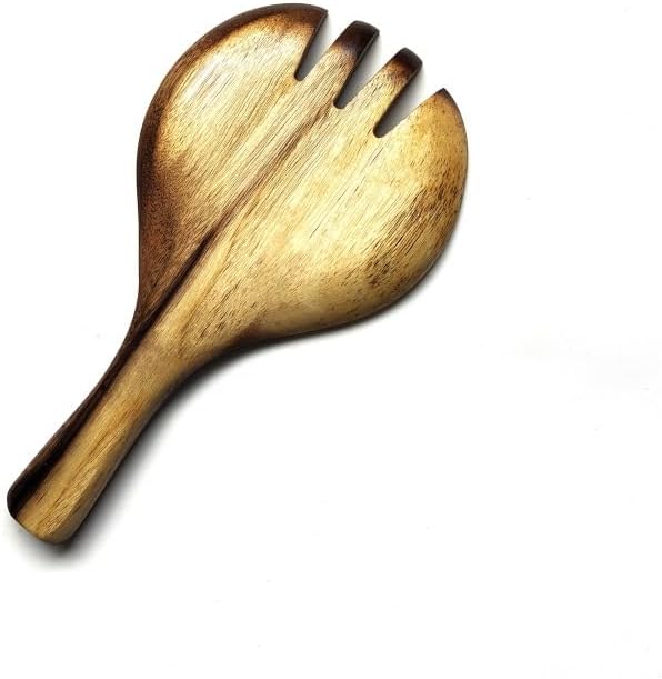 Miniatura 7 de Juego de batidora de ensalada de madera, tenedor largo para ensalada y cuchara, utensilios para cocina, servidores de ensalada de madera para