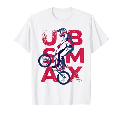 BMX Bike Support Team Flag USA Track Rider American T-Shirt