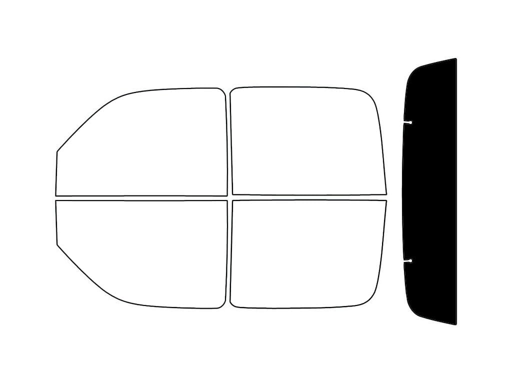 Rvinyl Window Tint Kit Compatible with Chevrolet Avalanche 2002-2006 - Rear Windshield Precut Kit - 5%