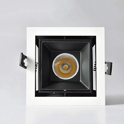 Spotlight LED carré 6W downlight encastrable anti-reflet 6500K