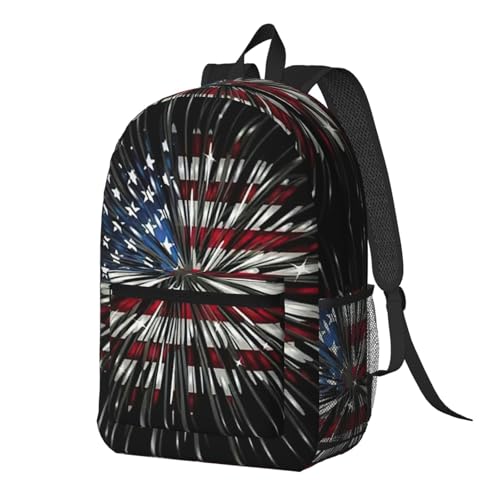 Sac à dos d'école drapeau américain pour fac et sorties urbaines - 2