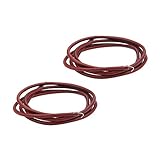 Hicello 2PCS Sewing Machine Belt, 6FT Leather Belt for Singer Treadle Sewing Machine, Leather Belt A