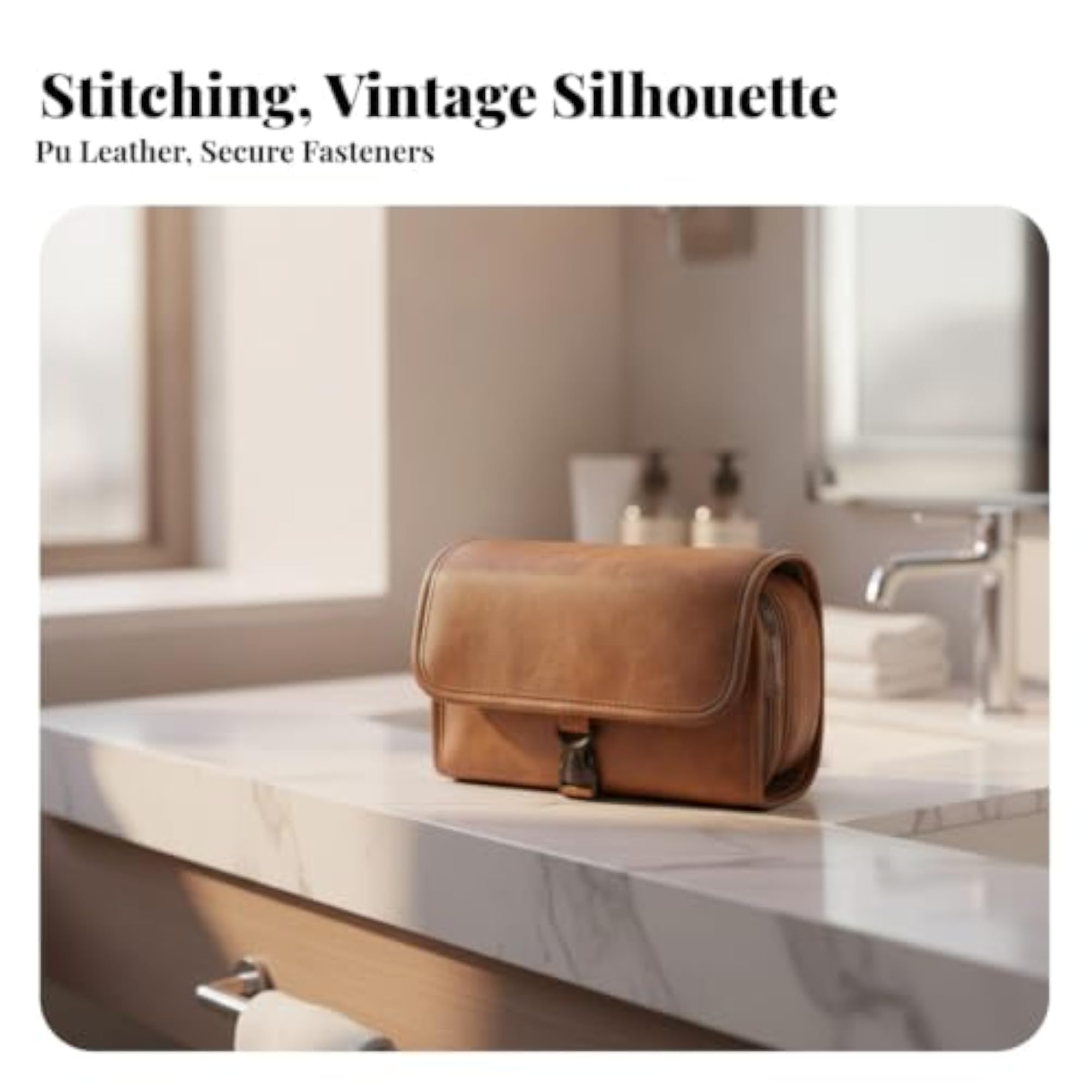 Multi-Compartment Hanging Toiletry Organizer, Travel Cosmetic Bag