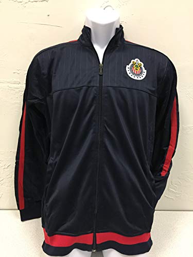 New! Club Deportivo Guadalajara Chivas Zipper Down Track Jacket-Home Red (Large)