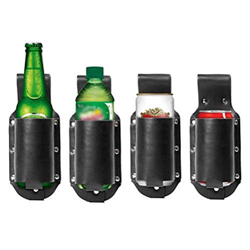 WSTERAO Klassieke bierholster Cowboy bierholster Lederen flessenhouder, bieraccessoires Draagbare flessenhouder… - Afbeelding 7