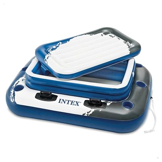 Intex Ab 14 Jahren Aufblasbarer Getränkekühler Mega Chill II 3P, Mehrfarbig, 122 X 97 cm