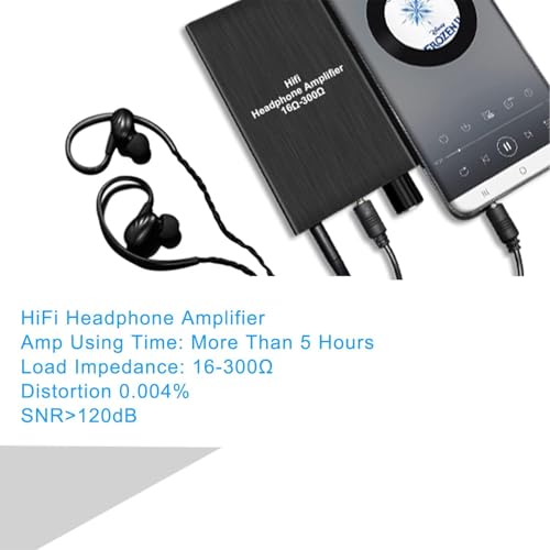 Image of Headphone Amplifier - Portable Headphone amp 3.5mm Stereo Audio Out- Powered Dual-Output with Lithium Battery for iPhone, iPod, iPad,MP3,MP4 and Computers
