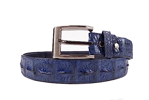 Genuine Crocodile Alligator Backbone Skin Leather Casual Men's Belt 46