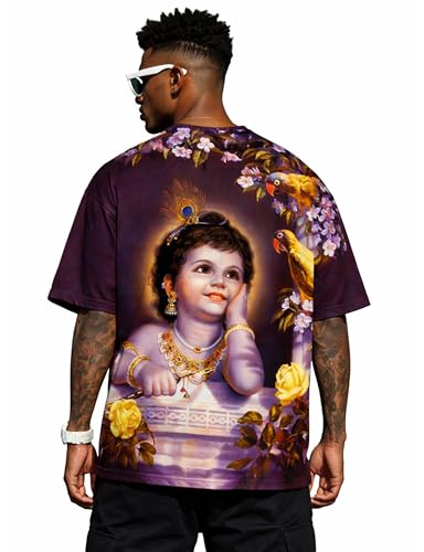 Image of STAND OUT All Over Printed Shiva, Krishna, Hanuman, Kali, Ram and Ravana, Ramayan, Bagavath Githa, Buddha Religious, Spiritual, Hindu Gods T-Shirts