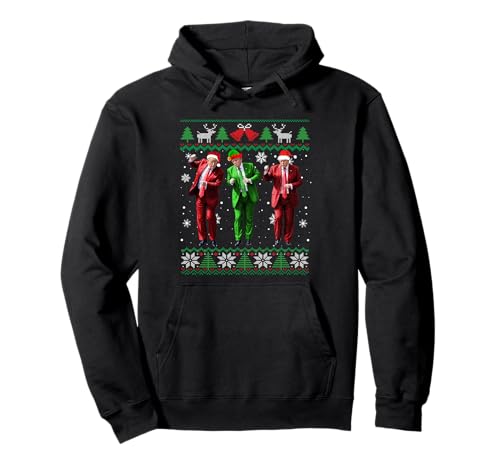 Funny Trump Dance Xmas President 47 USA Christmas Ugly Sweat à Capuche