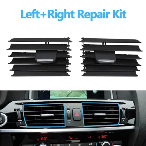 Rejilla aire acondicionado coche con clip deslizante HILLAR para ajustar ventilación en X3 X4 2