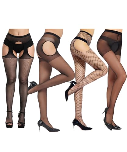 Medias sexys de cintura alta y liguero transparente de diseño 1