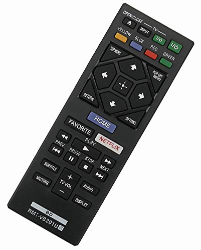New RMT-VB201U Remote Control Replaced for Sony Blu-Ray Disc Player BDP-BX370 BDP-S1700 BDP-S3700 BDP-S6700 UBP-X700 BDP-S1700ES BDP-S2500