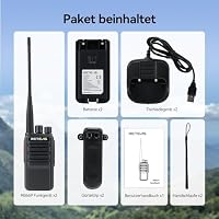 Retevis RB669 Freenet Funkgeräte, Lizenzfrei Walkie Talkie RT24V 2.0, 6 Freenet Kanäle und 16 PMR446, Deutsches Sprachsystem, Typ C, Robust Walkie Talkies, Freenet Funkgerät Set (1 Paar, Schwarz) – Ansicht 9