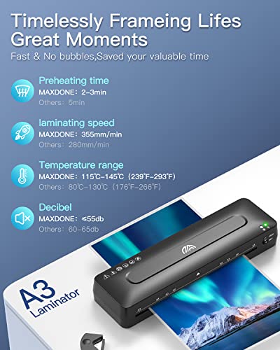 Maxdone BLM00132 Laminator Machine A3 Laminating Machine thumb #1