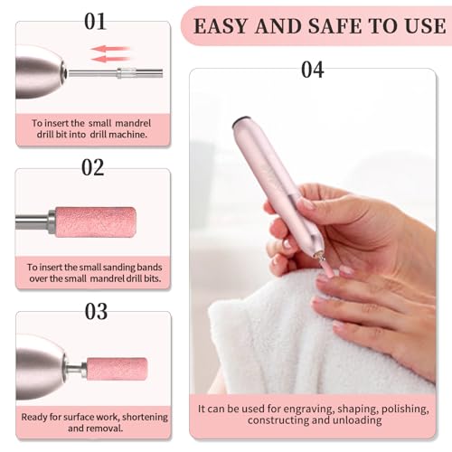 Image of Small Nail Sanding Bands #120 Pink
