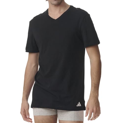 adidas Herren Unterwäsche V Neck Shirt (3PK) - Active Core Cotton – Ansicht 2