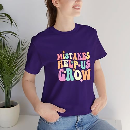 Mistakes Help Us Grown Retro Groovy T-Shirt for Women Girls Funny Gift for Teachers Students on Back to School4