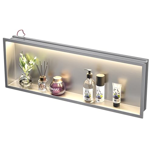 Bernkot Led Shower Niche 36" X 12" Brushed 304 Stainless