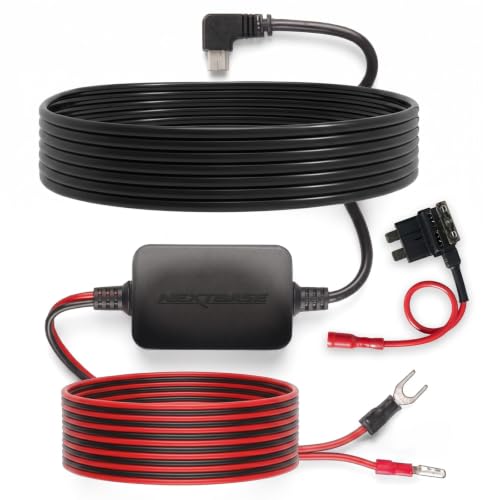 Nextbase Hardwire Kit Series 2 Compatible with 122 222 322GW 422GW 522GW 622GW Nextbase Dash Cams Hidden Cable for Tidy Installation 5m Length Easy Install Built-in Battery Protection