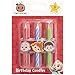 CoComelon™ Birthday Cake Candles | 6 Birthday Candles for Cake Decorations, Red, Blue Green Candles Featuring JJ, YoYo, Tom Tom for CoComelon Party