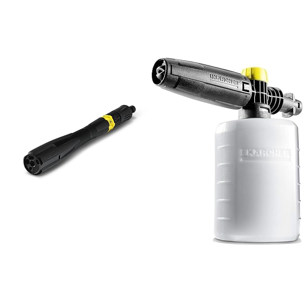 Lance Multi Power K6-K7 et canon à mousse 0,6L pour entretenir facilement voiture et terrasse