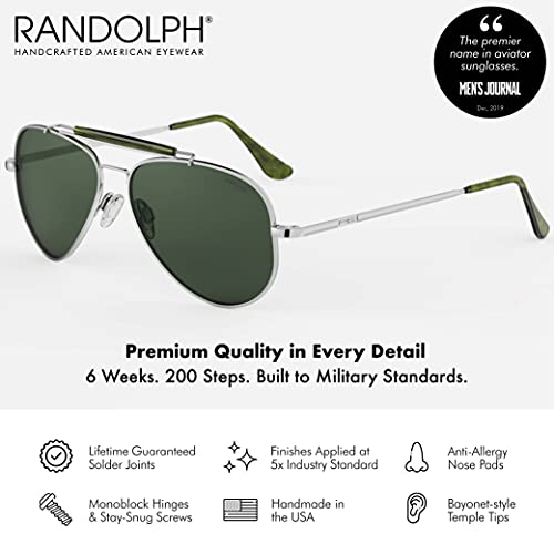 Randolph Usa | Sportsman Aviator Authentic Sunglasses For Men Polarized 100% Uv #TOP1