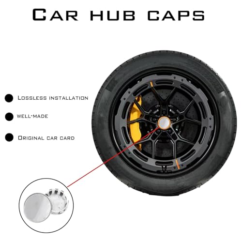 1 Pack 4 Pcs Wheel Center Hub Caps Cover,Snap-in Silvery Car Wheel Center Caps, Rim Hub Caps for Car, SUV,Truck.