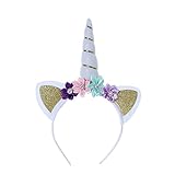 ♥♥Regalo perfecto: las diademas de unicornio son una gran opción para fiesta de cumpleaños, accesorio y festivales. Puede ser un maravilloso regalo para fiestas.