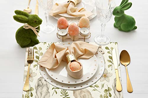 Dsben DS-PM-23EAST-03 Easter Rabbits Placemats Set Of 4,Bunny thumb #5