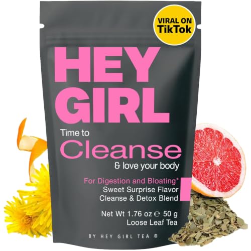 Detox Tea for Bloated Belly & Digestion | Loose Leaf Herbal Tea | Body and Colon Cleanse with Milk Thistle Burdock Root Senna Leaf | Digestive & Flat Tummy Tea | Natural Laxative
