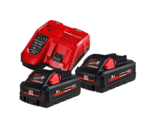 Milwaukee M18HNRG-302 18V 2x3.0Ah RED LI-ION Battery Charger Kit M18 M14 M12