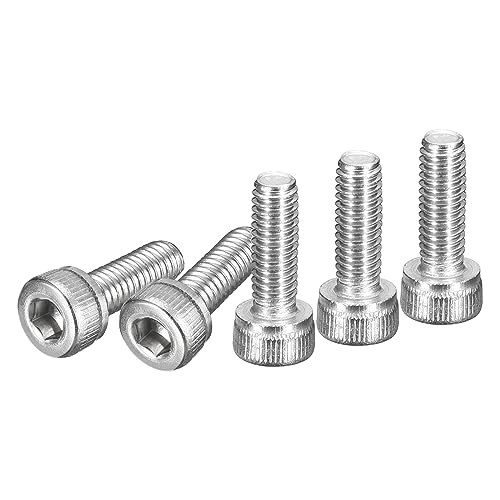 DTGN M4x12mm Socket Head Cap Screws Bolts, 100Pcs 304 Stainless Steel 18-8, Metric Machine Hex Socket Screw, Hex Drive