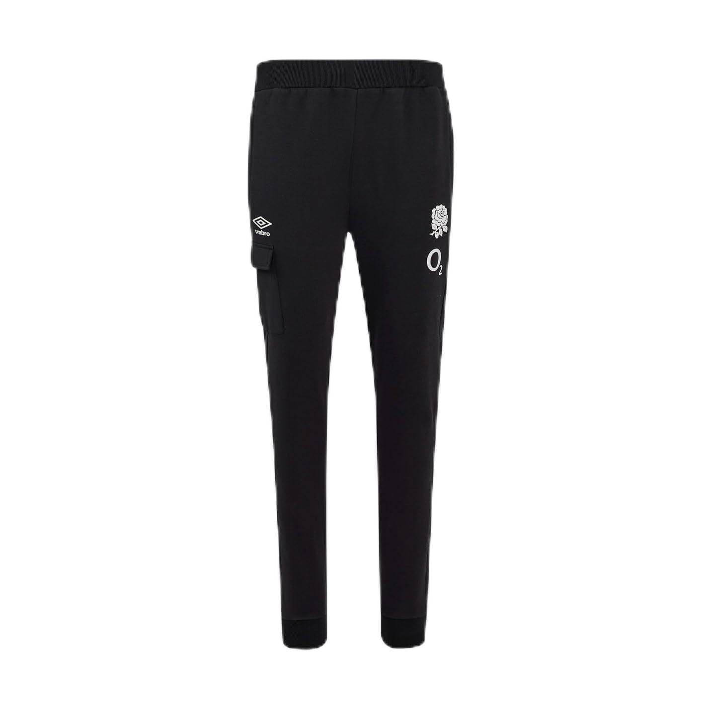 Umbro Mens England Rugby Knit Tracksuit Bottoms 2024 Adults Black S