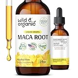 Maca Root Liquid Drops - Organic Maca Root Tincture for Men & Women - Peruvian Maca Root Liquid Extract - Vegan, Alcohol Free Supplement - 2 fl oz
