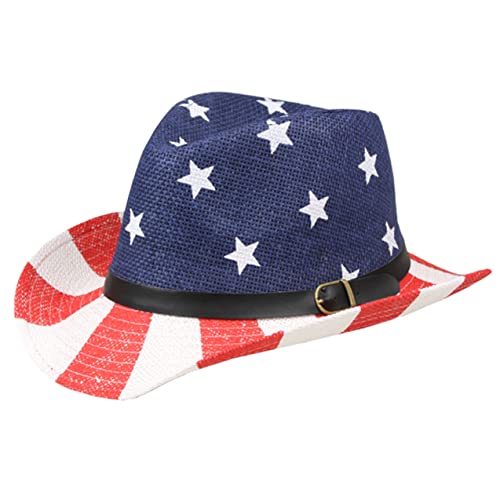 Image of SILVERFEVER Straw Cowboy Hat Cowgirl Hats Men Women Sun Hat Sombreros Vagueros Classic Western Accents Sombreros
