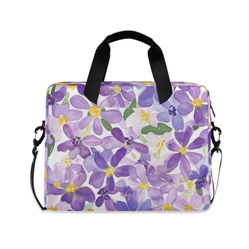 Sac à bandoulière ordinateur 15.6 fini les chocs avec le style hortensias