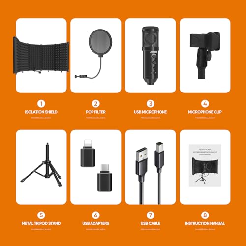 Swayktech Studio Recording Microphone Isolation Shield With Pop Filter And Metal Tripod Stand thumb #5